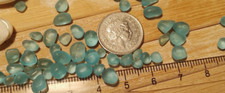50 small pieces aqua blue sea