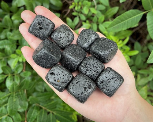 Lava rock tumbled - tumbled, stones
