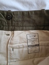 Genuine Vintage WW2 US Army Uniform Trousers 32 Waist 31 Leg