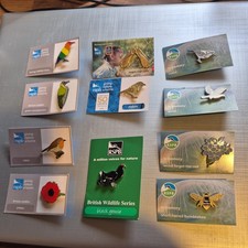 RSPB PIN BADGE 11 x Assorted