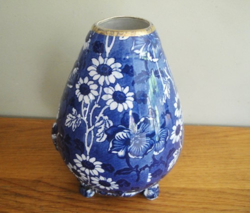 Burleigh calico footed vase - burleigh,
