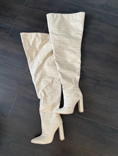 Prettylittlething white croc - prettylittlething,