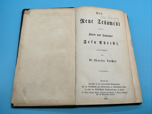 Antique german new testament - antique,