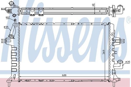 Nissens radiator for vauxhall - nissens,