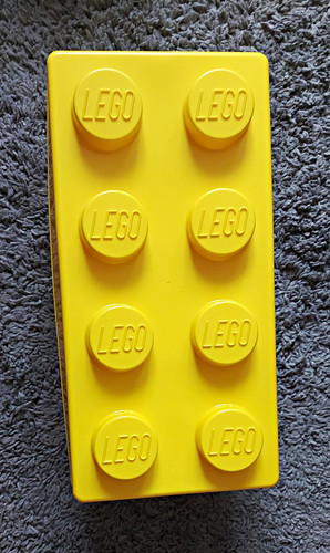 Lego yellow stud storage - yellow, 8-stud