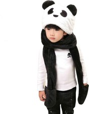 Kids 3 In 1 Hat Scarf Gloves