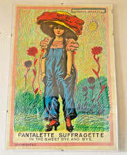 Vintage-Style Pantalette Suffragette Poster  – Unique Hand-Doodled Print