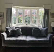 Large Curved Back  4 Seater Sofa with Art Nouveau Influences