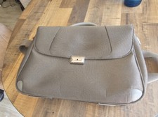 Samsonite Silver Expandable Luxury Business Briefcase Laptop Bag *RARE*