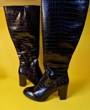 Black Knee High Boots