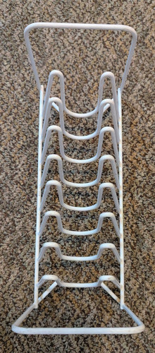 Vintage white plastic vinyl - plastic,