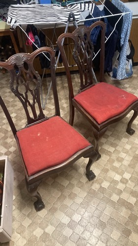 Matching pair chippendale - of,