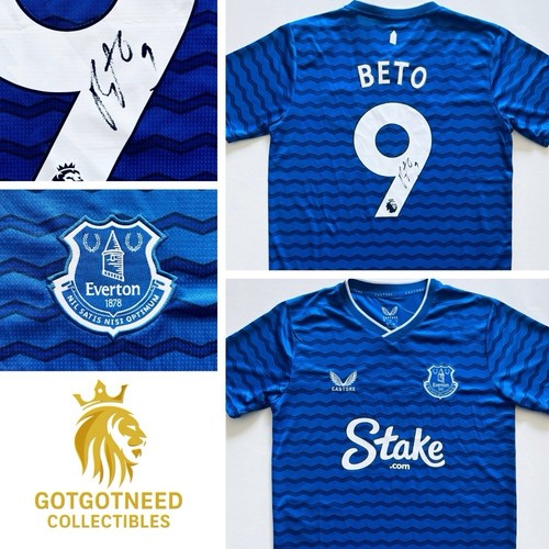 Beto hand signed everton home - beto,