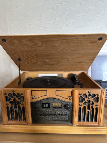 Wooden record player - wooden,