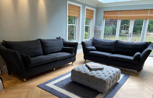 Pair multiyork grey sofas - pair, 3