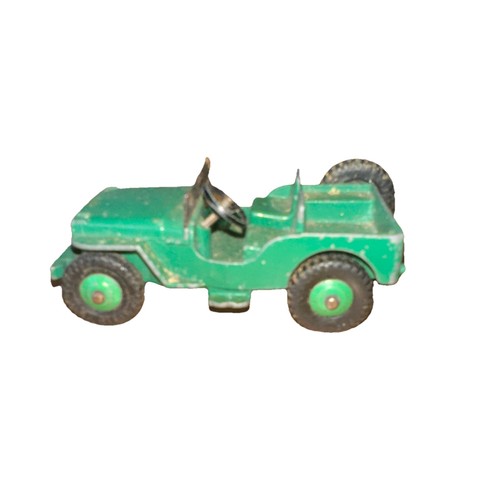 Dinky vintage jeep green made - dinky,