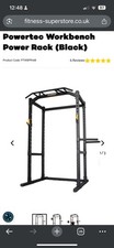 Powertec Power Rack, Squat Rack With Pull Bar And Dips Bars
