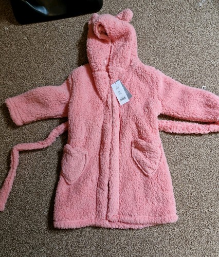Girls pink borg dressing - girls, gown