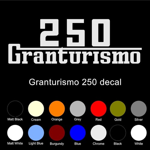 Gran turismo 250 - 250, sticker