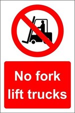 No fork lift trucks Safety