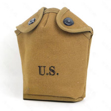 WWII WW2 US M1910 Canteen Khaki Cover