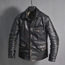 Mens Vintage Distressed Black