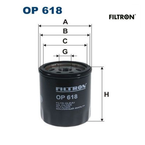 Oil filter filtron 618 - filter, for