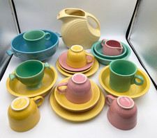 21x Vintage Mixed Fiesta Ware Art Deco - Pitcher, Jugs, Bowls, Trios, Dishes