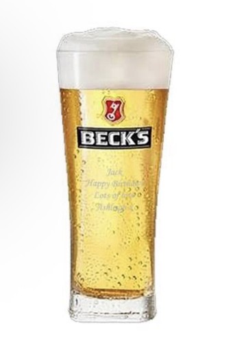Becks pint glasses box 7 - glasses,