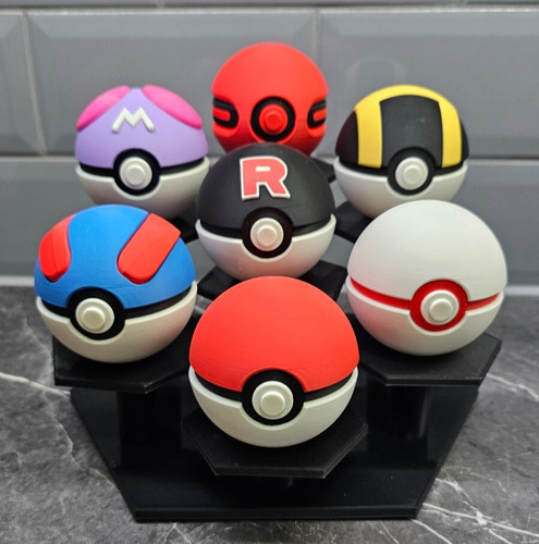 Pokeball characters set - pokeball,