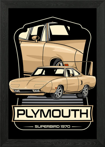 Retro superbird muscle car - retro,