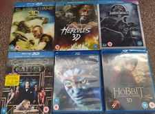 Blu Ray 3D Bundle x 6 Action Films Clash Of The Titans, Jurassic World