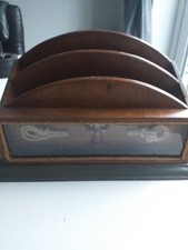 Vintage Wooden Letter Rack