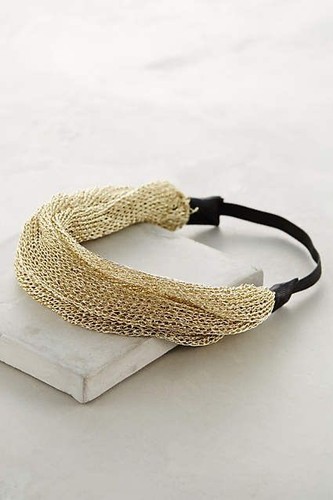 Anthropologie turban metallic - anthropologie,