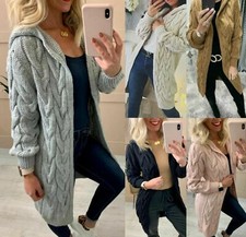 Ladies Cable Knitted Cardigans