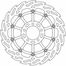 Ducati MONSTER 821 ABS 2014-2020 Moto Masters Flame Racing Front Brake Disc Left