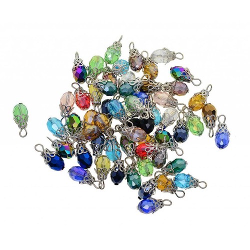 50x glass pendants jewelry - glass,