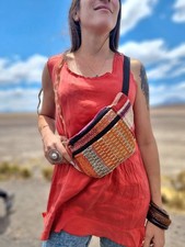 ALPACA WOOL Bum Bag Boho, Women's Unique Fanny Pack, Festival Hip Bag, Ethnic