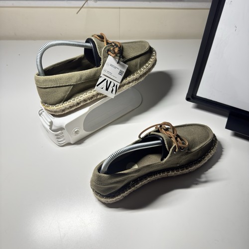 Zara khaki canvas espadrille - zara,