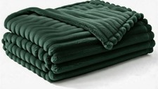 Large Ribbed Faux Fur Warm