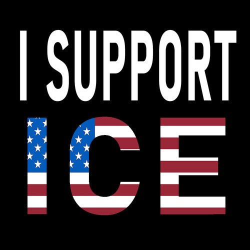 Support ice american flag - american,
