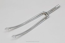 Tange Hirame Branded Chrome Plated NOS 27" 1" Threaded Steel Forks - VTG