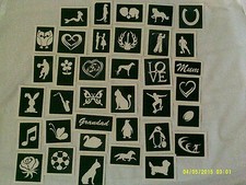 Etching stencils for glass