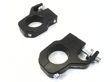 Lambretta Top fork Damper Brackets Bolt on type CNC Black Bgm