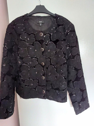 Next black velvet floral - next,