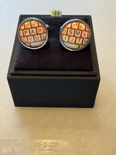 BNIB GENUINE, UNWORN VINTAGE PAUL SMITH CUFFLINKS - TYPEWRITER/KEYBOARD