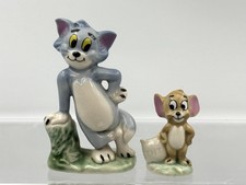 1970s VINTAGE WADE/ENGLAND MGM PORCELAIN WHIMSIES TOM & JERRY FIGURINES 1973-79
