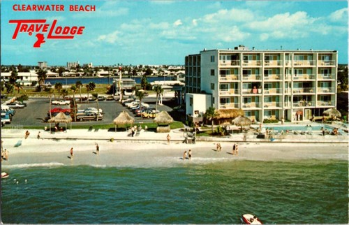 Clearwater beach postcard - beach,