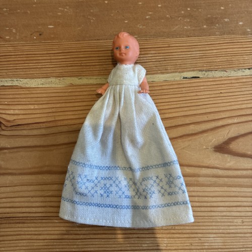 Vintage blue eyed rubber doll - vintage,
