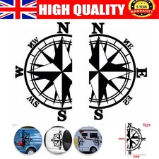 2X MOTORHOME CAMPER VAN CARAVAN STICKERS DECAL GRAPHIC COMPASS MOUNTAINS